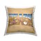 Beach Letters Outline Decorative Printed Throw Pillow Design by Art Brands Holdings, LLC., 18 x 7 x 18
